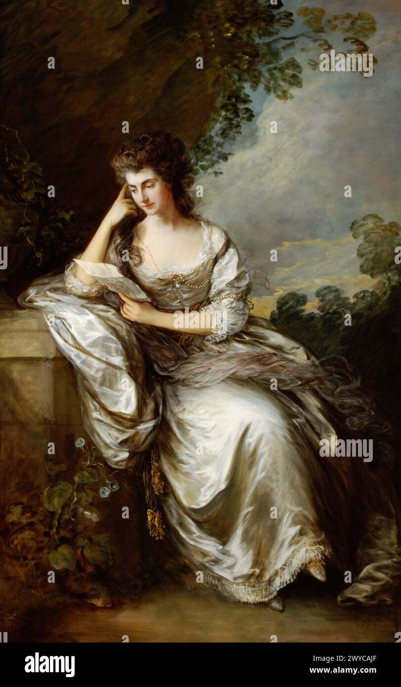 Frances Browne, Mrs John Douglas (1746–1811), 1783–84, Waddesdon Manor Thomas Gainsborough Foto Stock