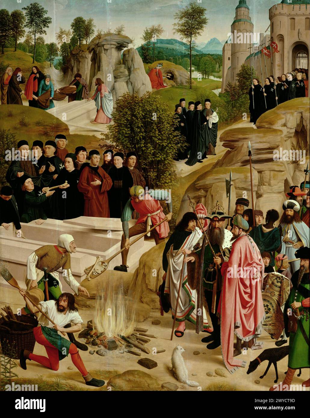 Geertgen tot Sint Jans – la leggenda delle reliquie di San Giovanni Battista Geertgen Tot sint Jans (1460/1465 - dopo il 1490) – Creatore (olandese) nato a Leida ?. E' morto ad Haarlem. Foto Stock