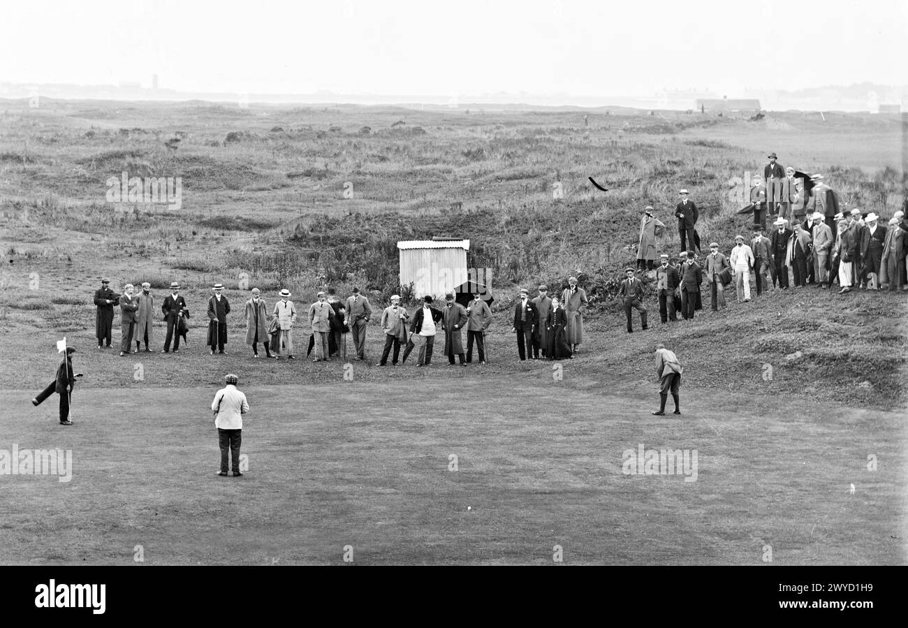 Campo da golf Links a Portmarnock nella contea settentrionale di Dublino, 1900 circa Foto Stock