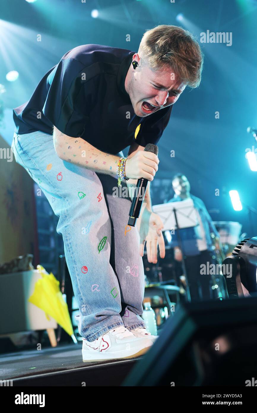 Padova, Italia. 5 aprile 2024. ALFA - non so chi abbia creato il mondo ma so che era innamorato - TOUR 2024 Padova (PD) Kioene Arena nella foto ALFA Credit: Independent Photo Agency/Alamy Live News Foto Stock