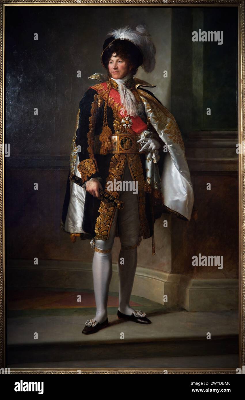 Maresciallo Joachim Murat (1764-1815), in uniforme, 1805, Francesco Gérard, Musée de lArmée, Hôtel National des Invalides, Parigi, Francia. Foto Stock