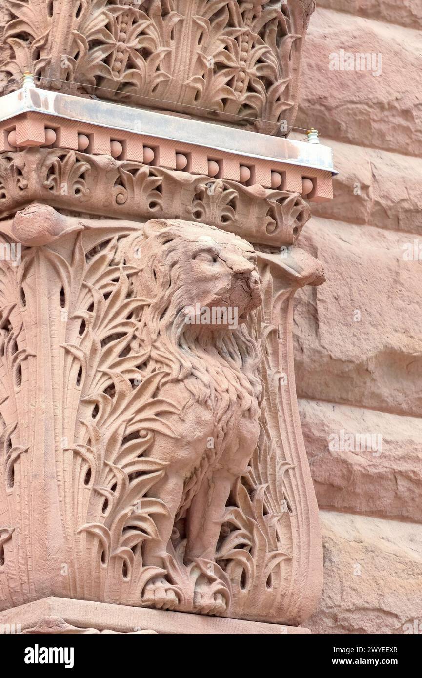 Caratteristiche architettoniche o dettagli nell'Old City Hall Building, Toronto, Canada Foto Stock