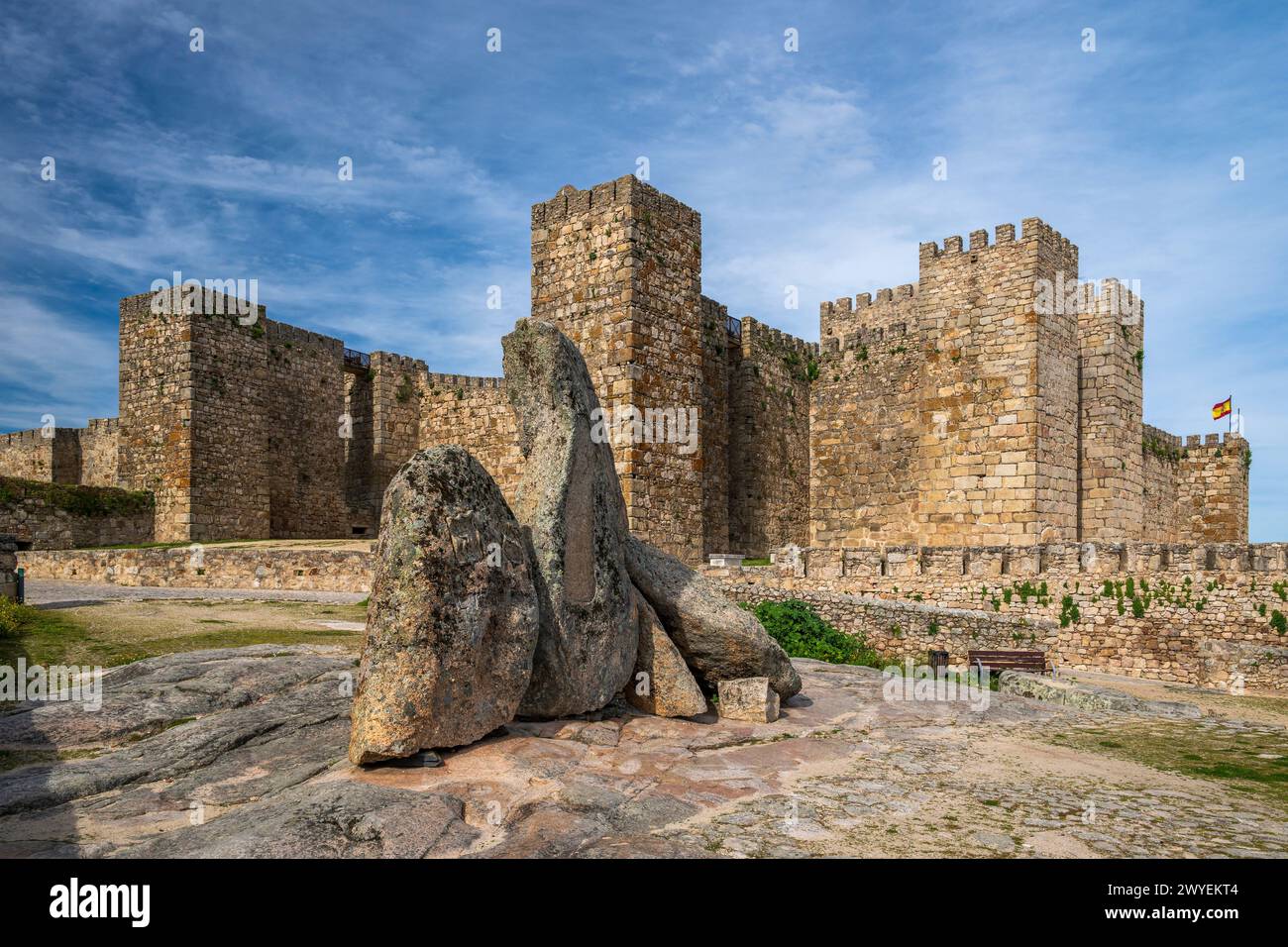 Castello, Trujillo, Estremadura, Spagna Foto Stock