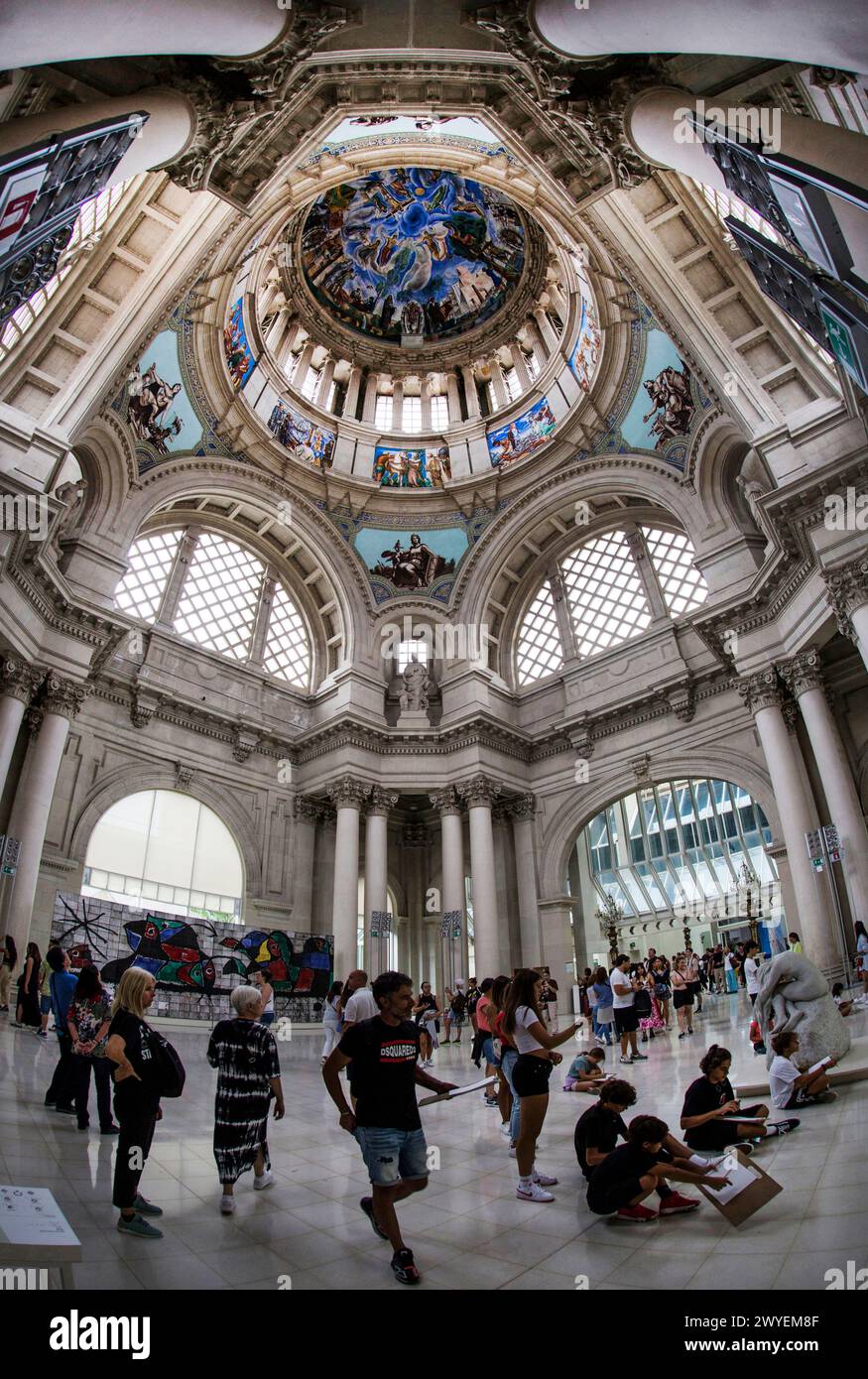 Barcellona: Sala Dome del MNAC, Museo Nazionale d'Arte della Catalogna Foto Stock