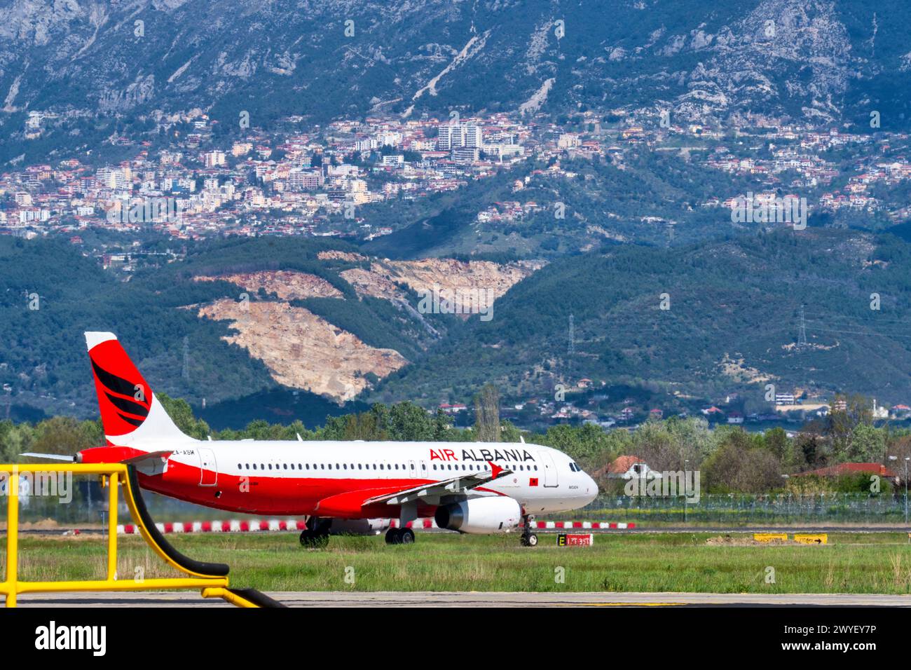 Aeroporto Internazionale di Tirana - madre Teresa, Albania. Foto Stock