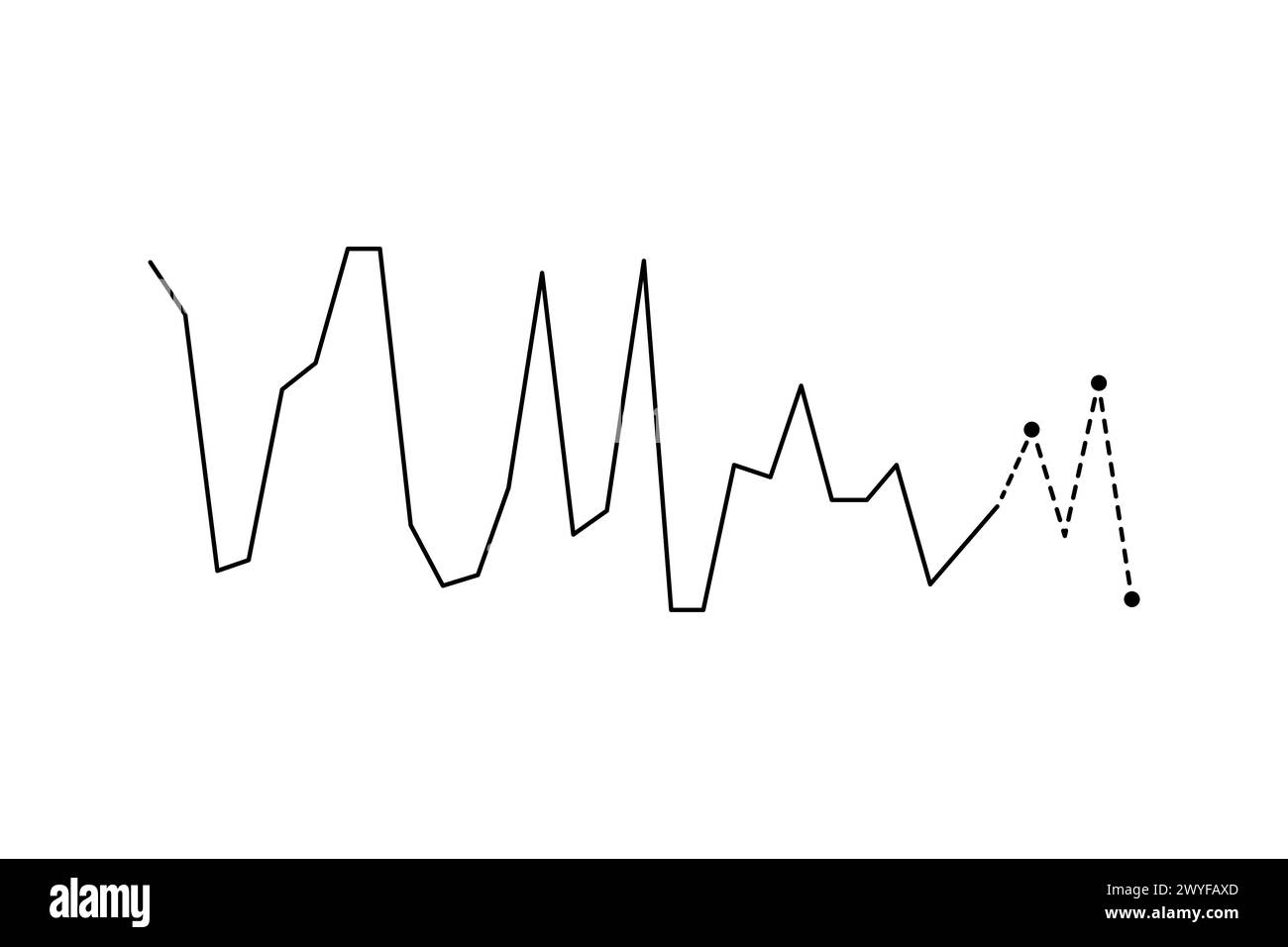 Prestazioni del tasso di crescita mensile nel tempo. Illustrazione Vettoriale