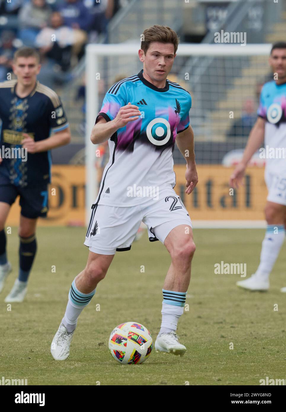 CHESTER, PA, USA - 30 MARZO 2024 - partita MLS tra Philadelphia Union e Minnesota United FC a Subaru Park. Foto Stock