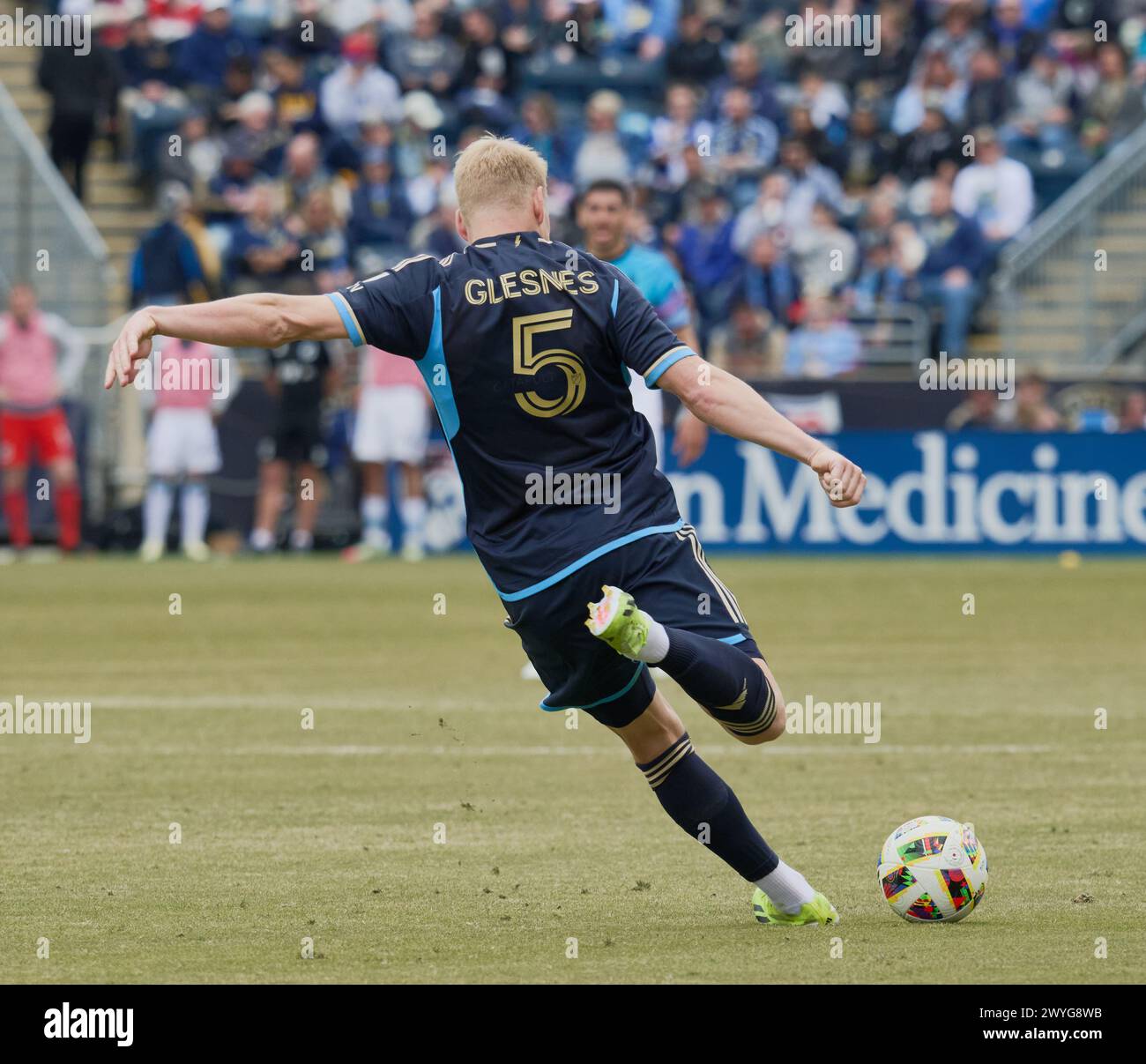 CHESTER, PA, USA - 30 MARZO 2024 - partita MLS tra Philadelphia Union e Minnesota United FC a Subaru Park. Foto Stock