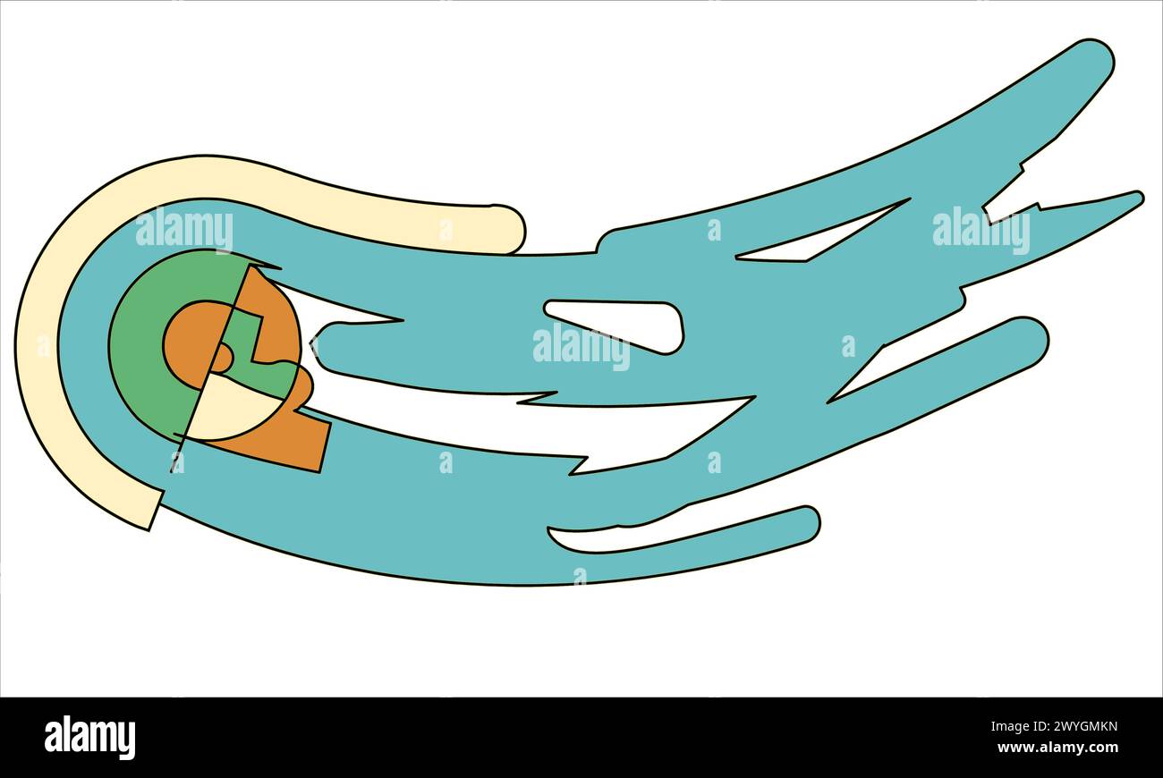 decorazioni artistiche minimali astratte e creative Illustrazione Vettoriale