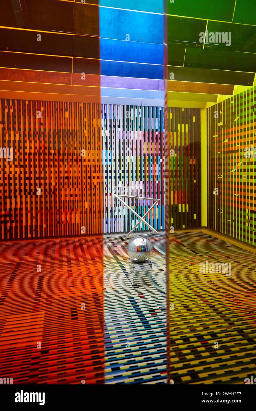 "Aménagement de l'antichambre des appartements privés du Palais de l'Elysée pour le président Georges Pompidou", 1972-1974, Agam, Centre Pompidou, Parigi, Francia, Europa. Foto Stock