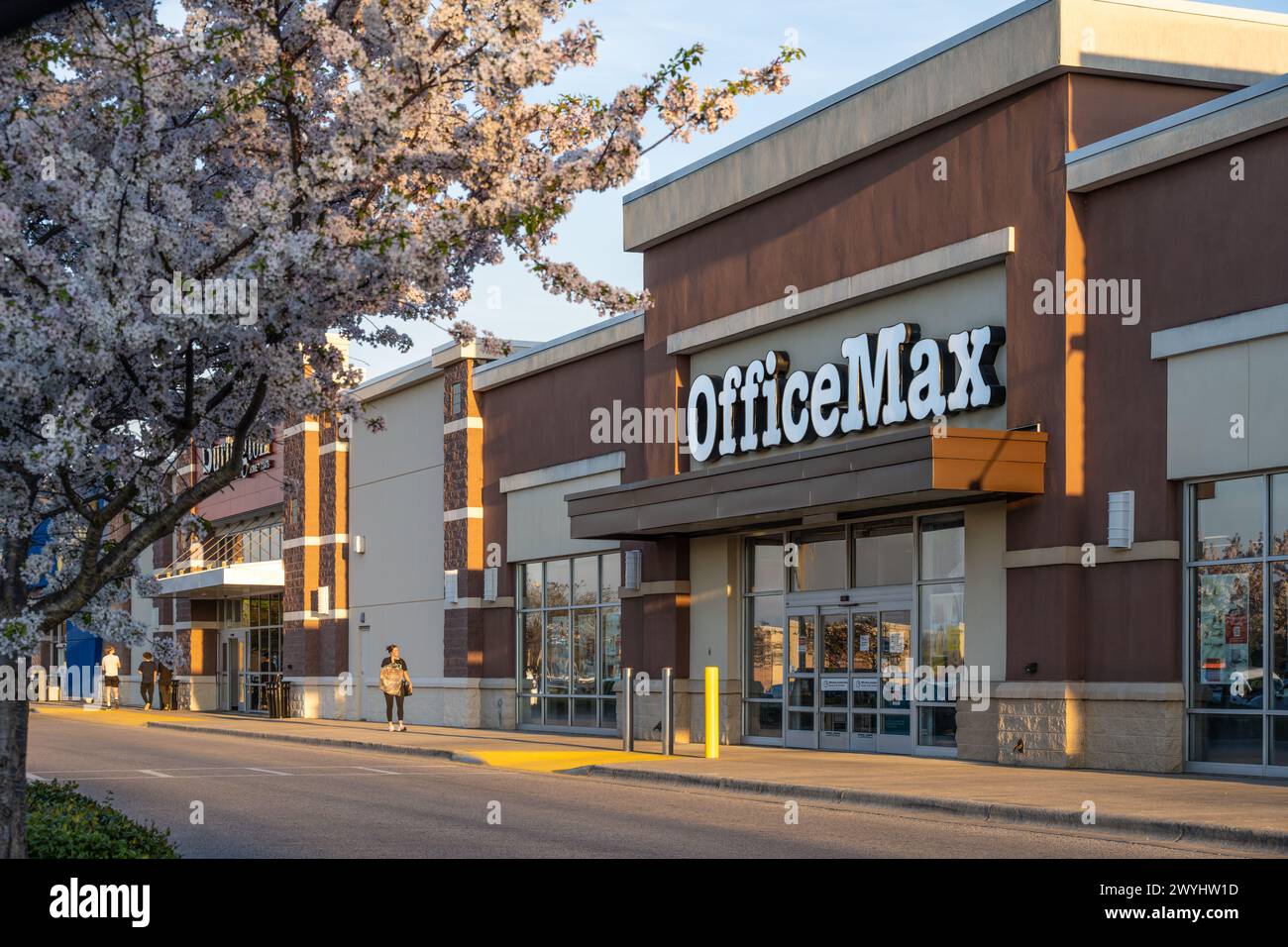 Negozio di forniture per ufficio Office Max nel centro commerciale Oxford Exchange di Oxford, Alabama. (USA) Foto Stock