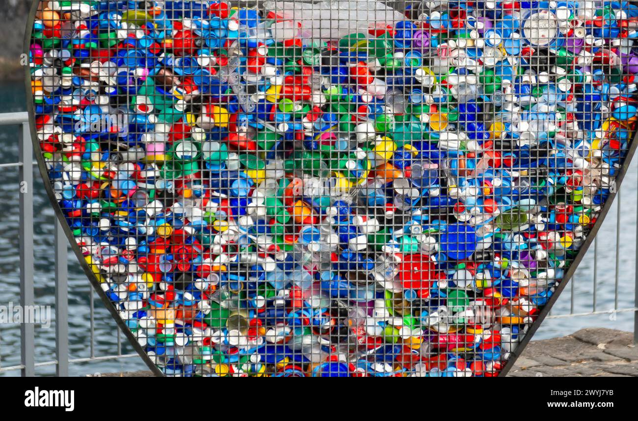 La Great Pacific Garbage Island Foto Stock