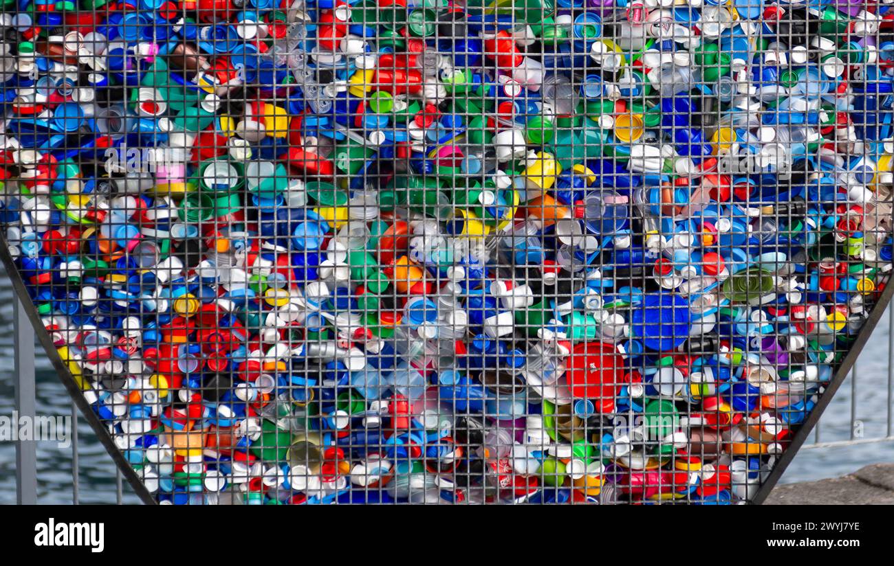 La Great Pacific Garbage Island Foto Stock