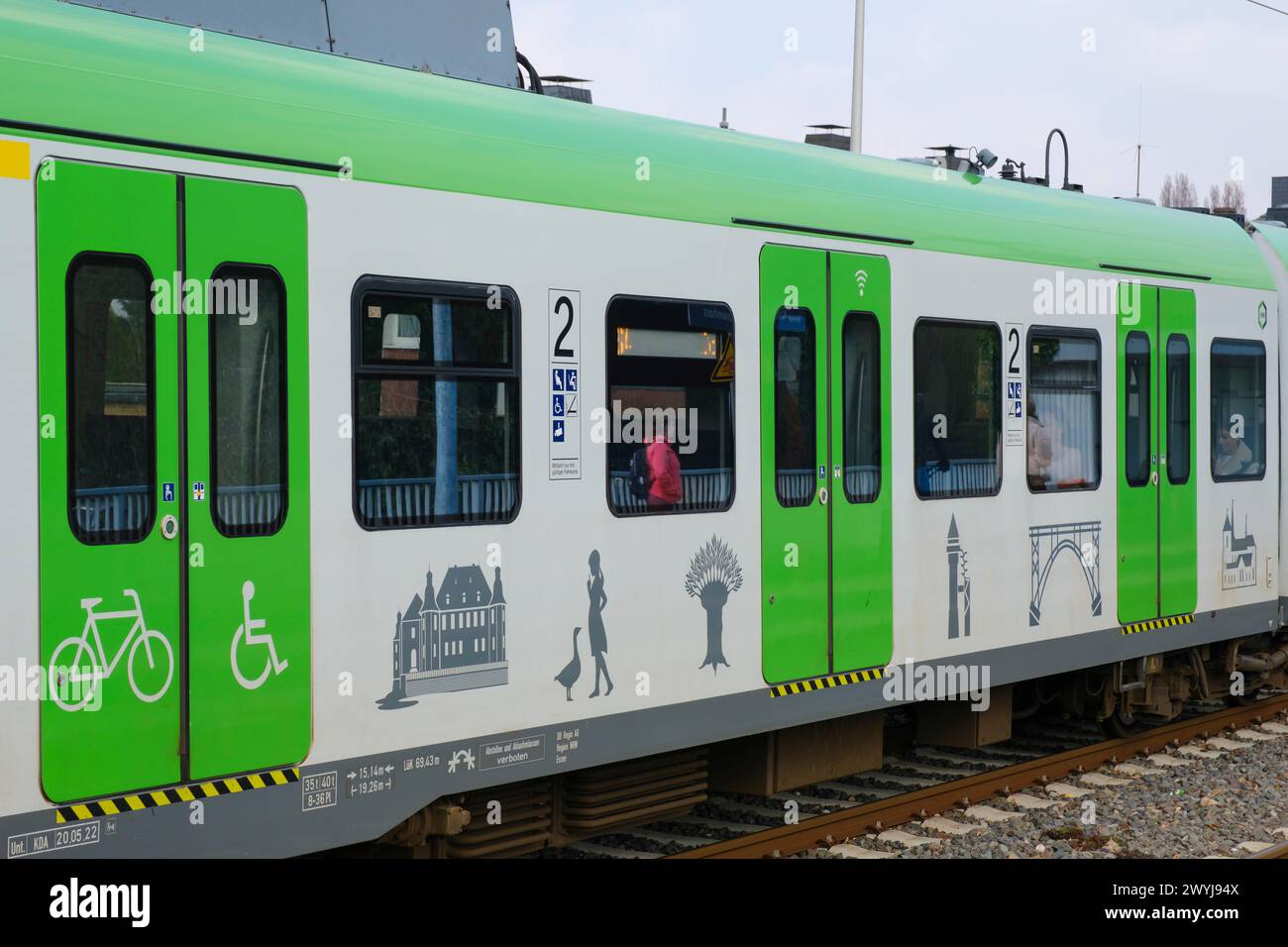 Carro della S-Bahn Foto Stock