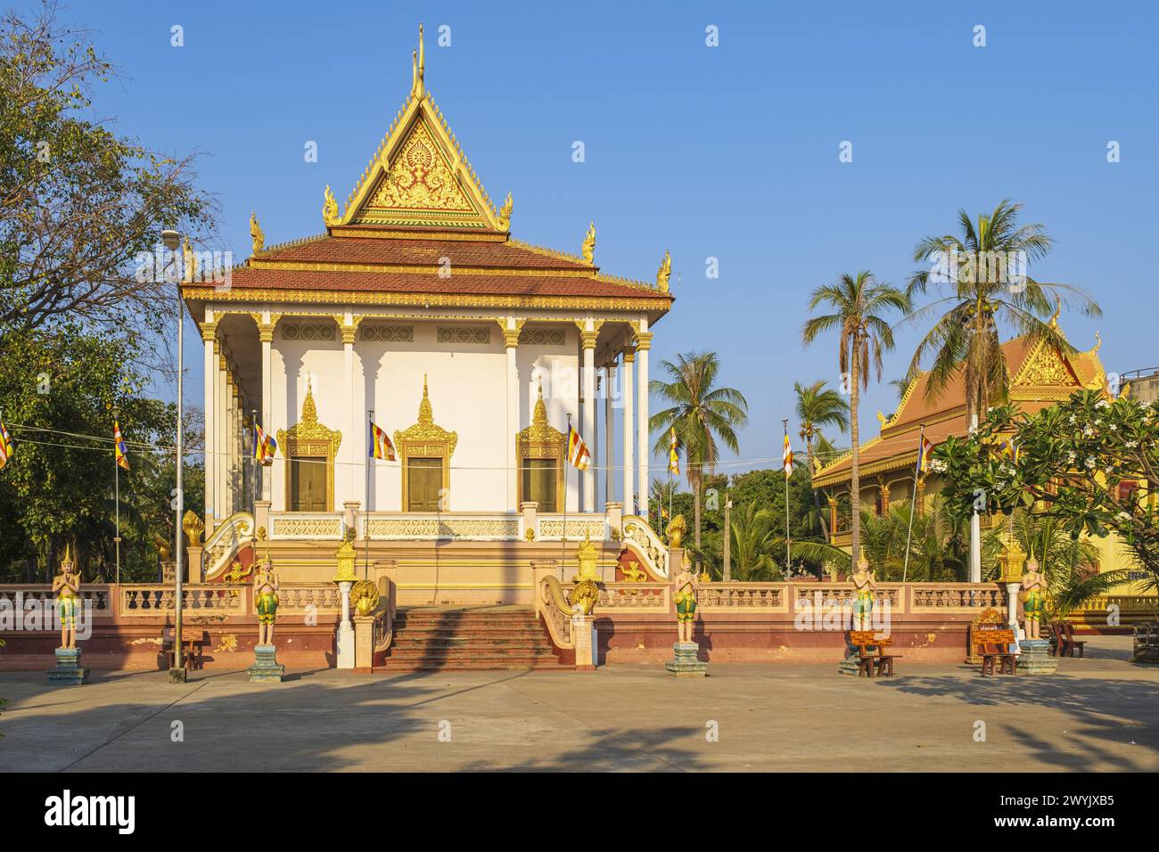 Cambogia, Kampong Chhnang, pagoda buddista Yeay Tep Foto Stock