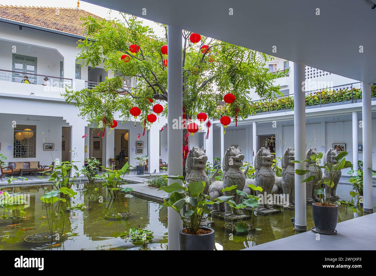 Cambogia, Phnom Penh, quartiere di Doun Penh, hotel di lusso Plantation Urban Resort & Spa Foto Stock