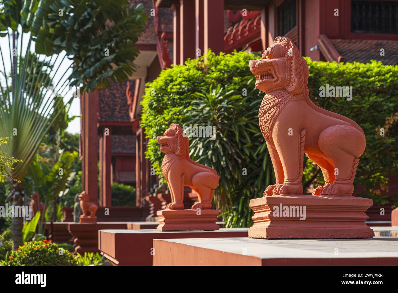 Cambogia, Phnom Penh, distretto di Doun Penh, Museo Nazionale della Cambogia Foto Stock