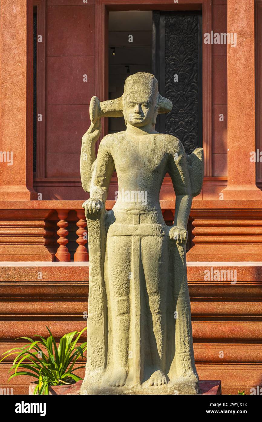 Cambogia, Phnom Penh, distretto di Doun Penh, Museo Nazionale della Cambogia Foto Stock