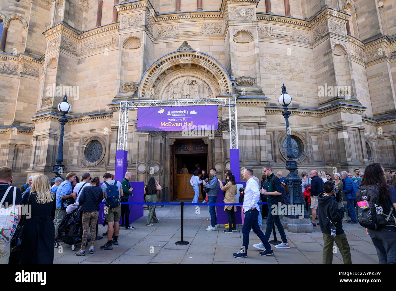 Underbelly Bristo Square, McEwan Hall Edinburgh Fringe Festival Foto Stock