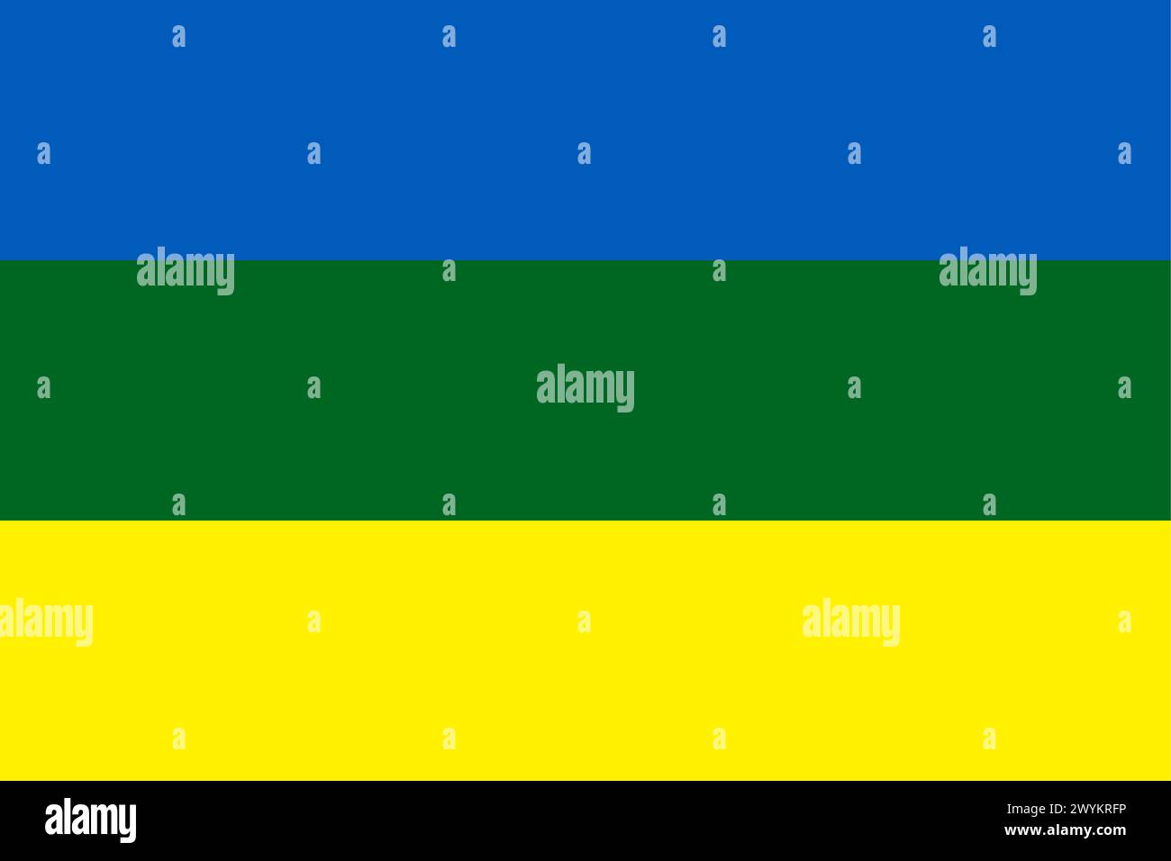 Bandiera di Romny Raion Illustrazione Vettoriale