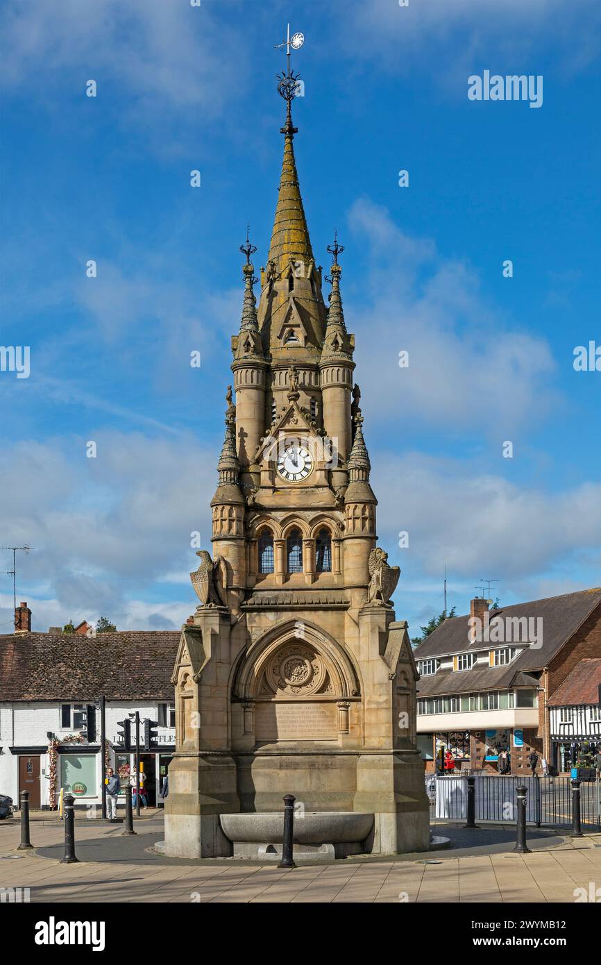Torre dell'orologio, Stratford Upon Avon, Inghilterra, Gran Bretagna Foto Stock