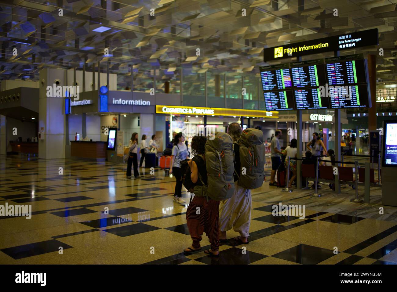 Il miglior aeroporto del mondo, Changi Airport Foto Stock