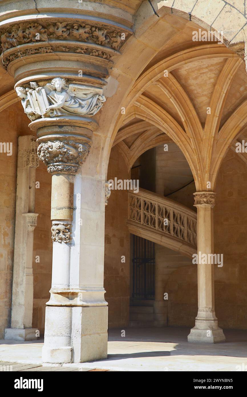 Museo del Medioevo dell'età del Moyen, l'ex Hotel de Cluny. Mus´e de Cluny. Parigi. Francia. Foto Stock