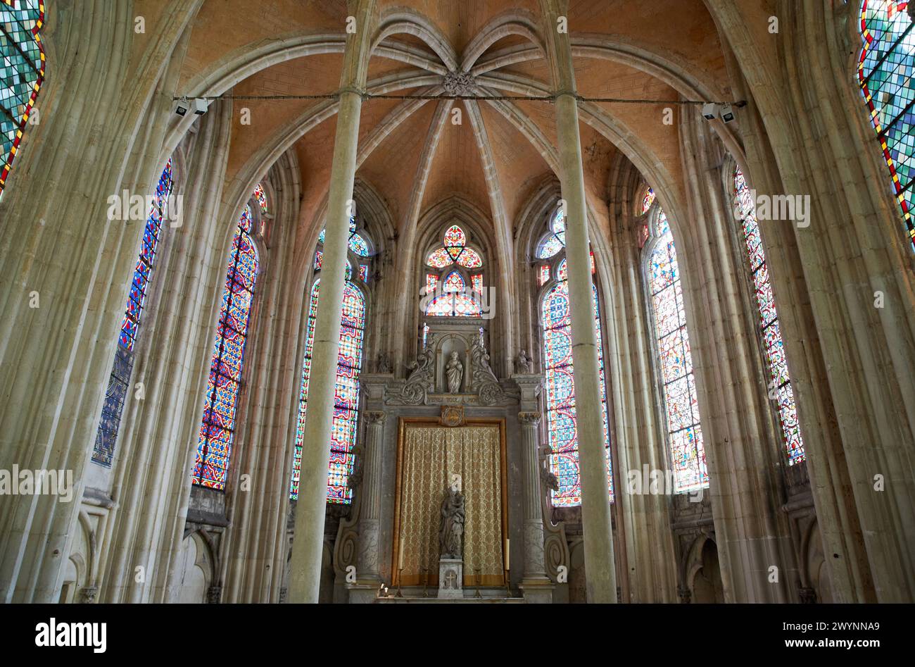 Abbaye Saint-Germain, Auxerre, Yonne, Borgogna, Borgogna, Francia, Europa. Foto Stock