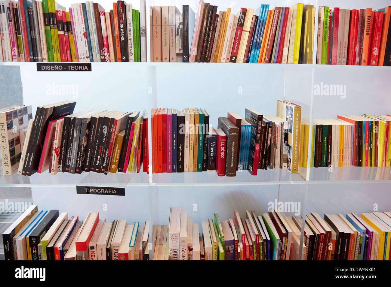 Libreria. Museo de Arte Latinoamericano di Buenos Aires. MALBA. Fundación Costantini. Buenos Aires. Argentina. Foto Stock