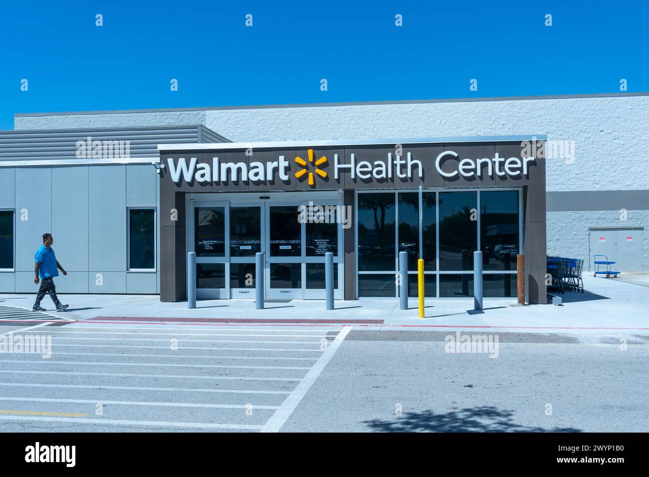 Un Walmart Health Center a Pearland, Texas, Stati Uniti. Foto Stock