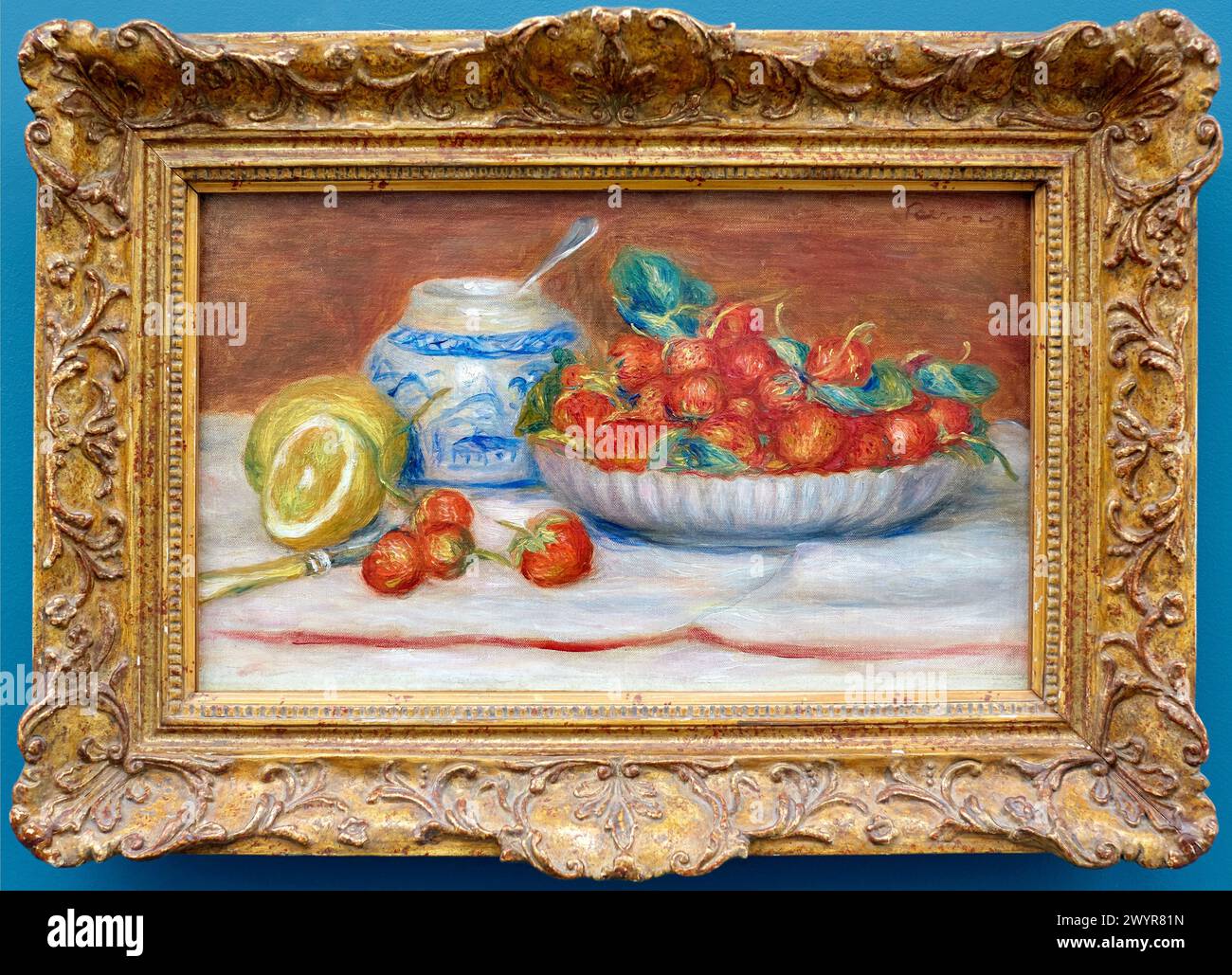 Fraises, Pierre-Auguste Renoir, Musee de l'Orangerie, Tuileries, Parigi, Francia. Foto Stock