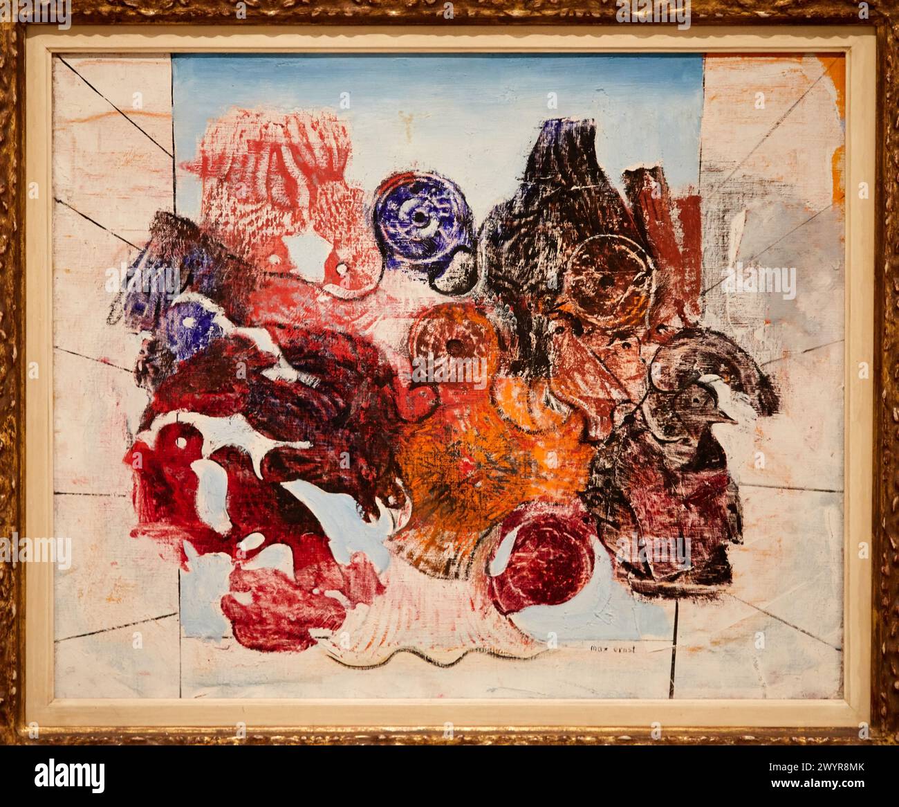 Red Birds, 1926, Max Ernst, Museo Nacional Centro de Arte Reina Sofia, Madrid, Spagna, Europa. Foto Stock