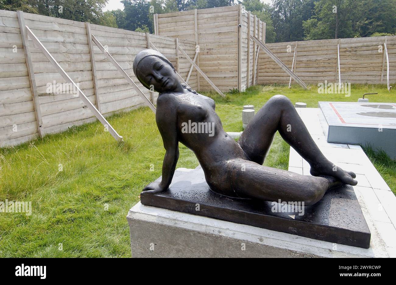 Installazione del "LABORATORIO" del gruppo 12 nel Museo Kröller-Müller, Het Nationale Park De Hoge Veluwe. Gelderland, Paesi Bassi. Foto Stock