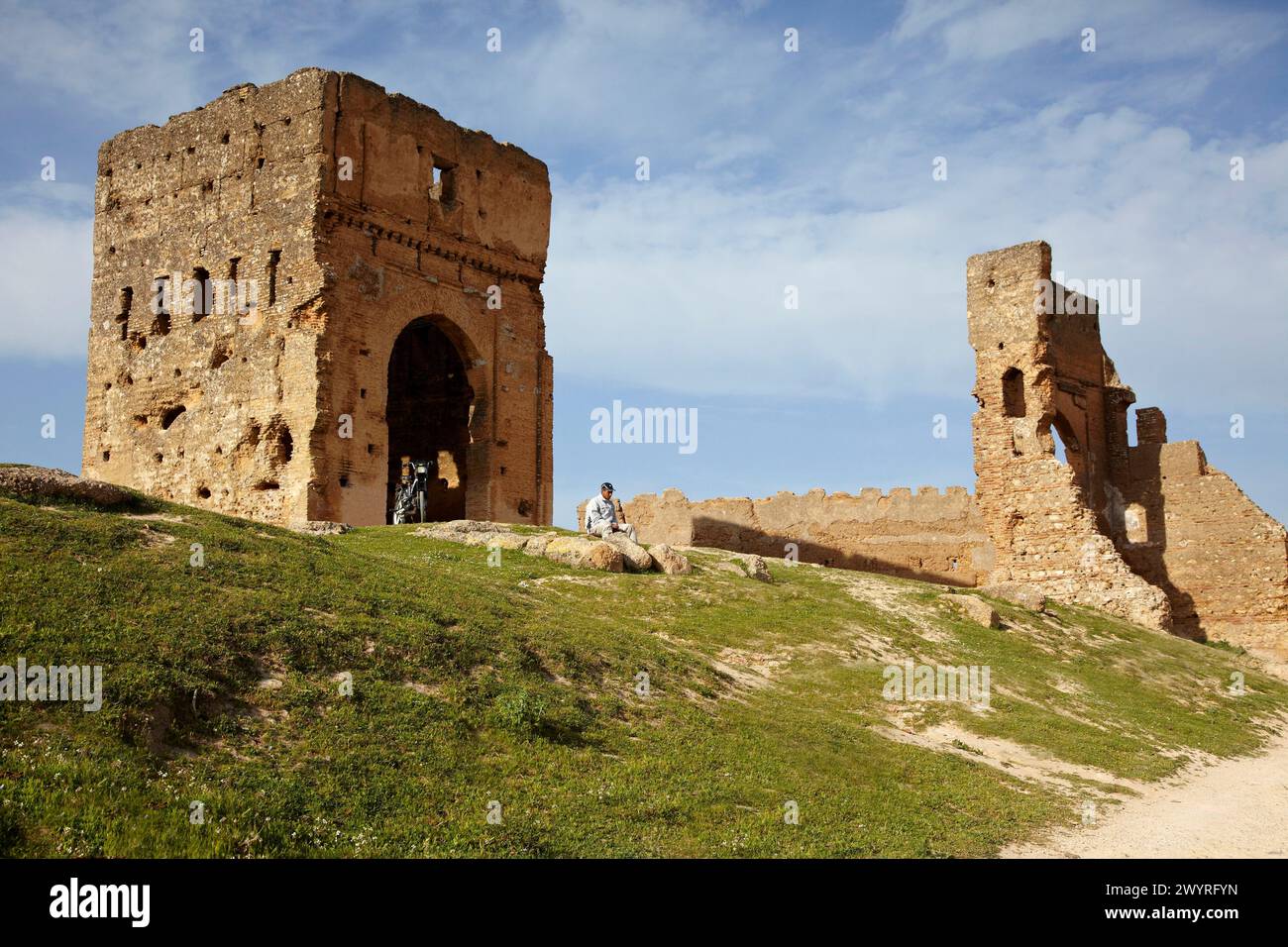 Tumbas Benimerines, Merenid tombe, Fes, Marocco. Foto Stock