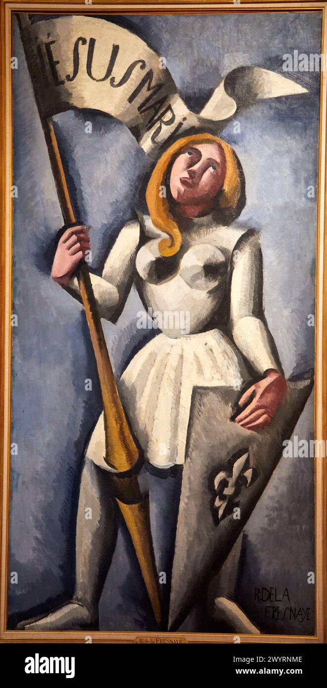 Jeanne d'Arc, 1912, Roger de la Fresnaye, Musée d'Art moderne, Troyes, regione Champagne-Ardenne, dipartimento Aube, Francia, Europa Foto Stock