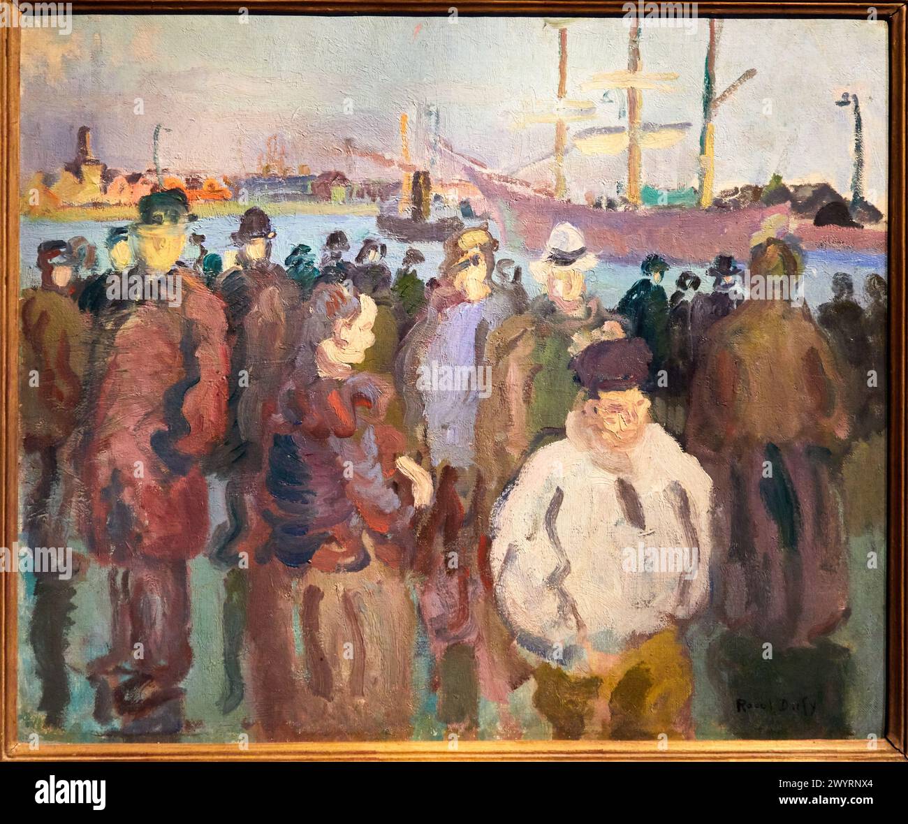 Le port du Havre, 1905, Raoul Dufy, Musée d'Art Moderne, Troyes, Regione Champagne-Ardenne, Aube, Francia, Europa Foto Stock