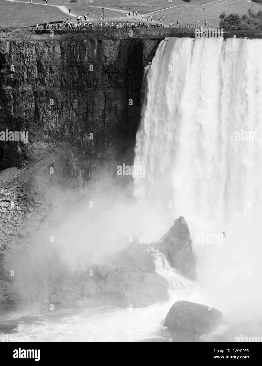 Niagra Falls guarda il lato USA dal Canada Foto Stock