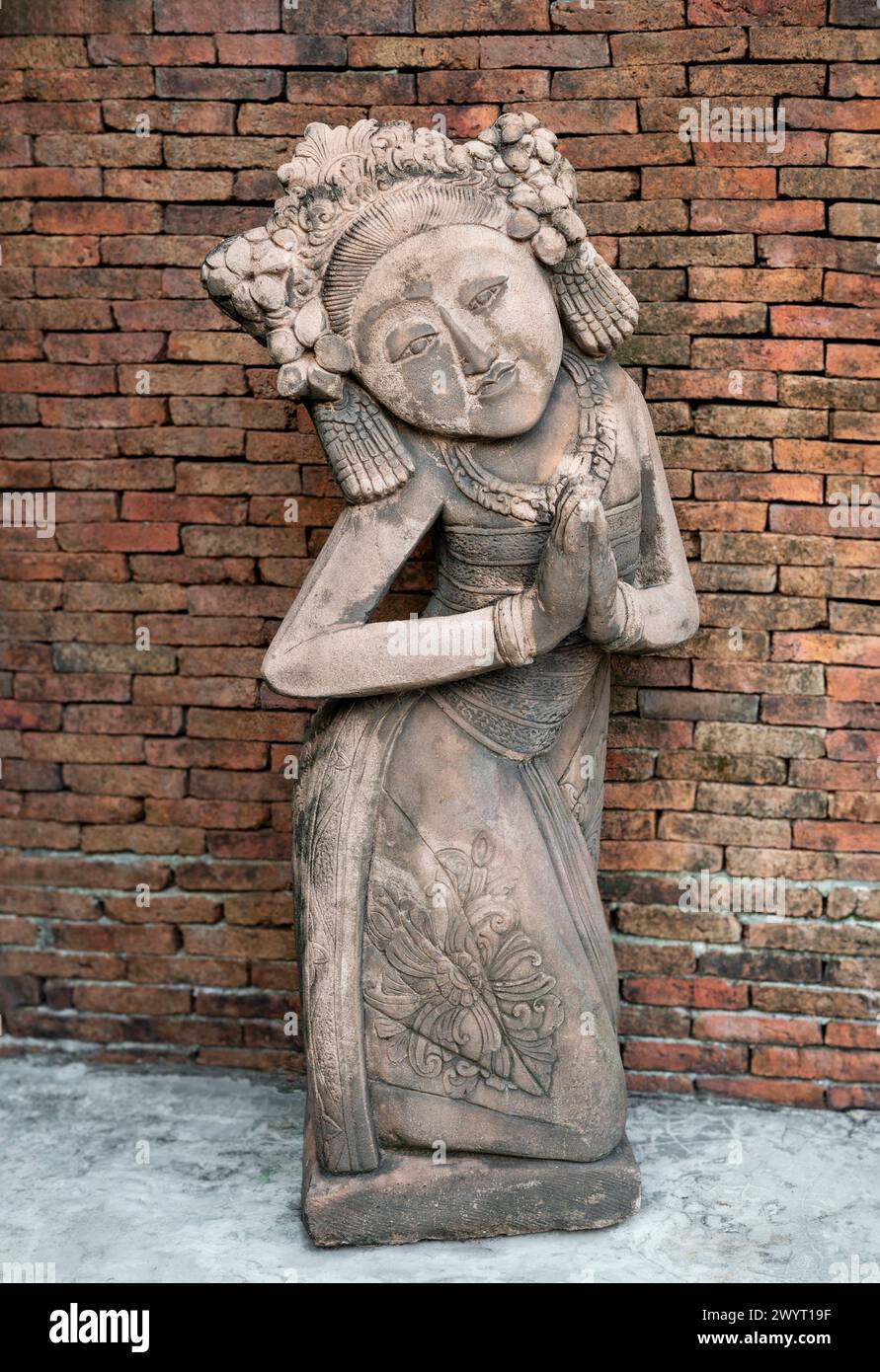 Statua femminile, a Koh Samui, Thailandia Foto Stock