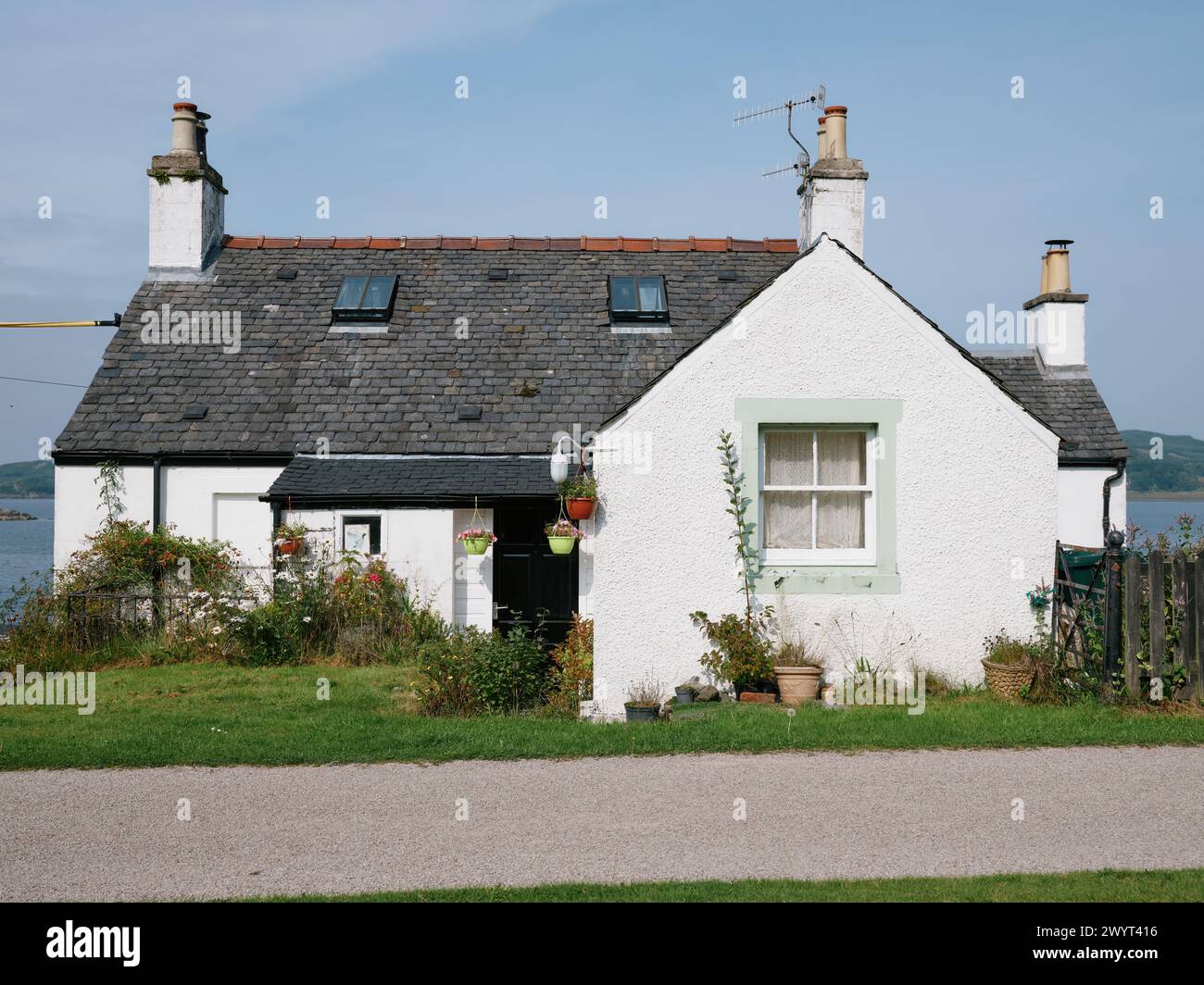 L'architettura del cottage Crinan Canal, Crinan Knapdale Argyll & Bute Scotland UK Foto Stock