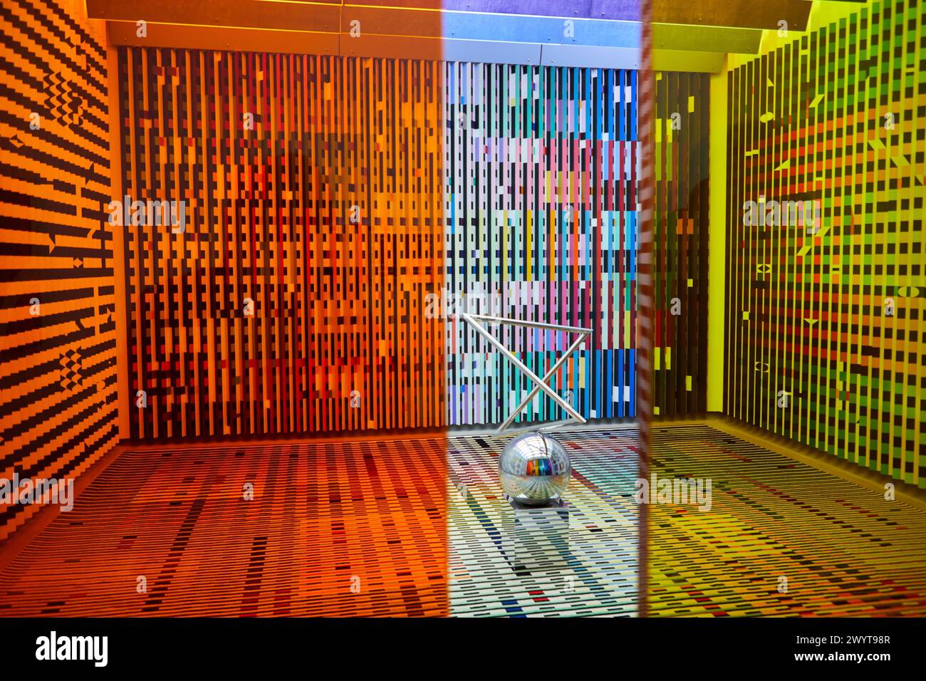 "Aménagement de l'antichambre des appartements privés du Palais de l'Elysée pour le président Georges Pompidou", 1972-1974, Agam, Centre Pompidou, Parigi, Francia, Europa. Foto Stock