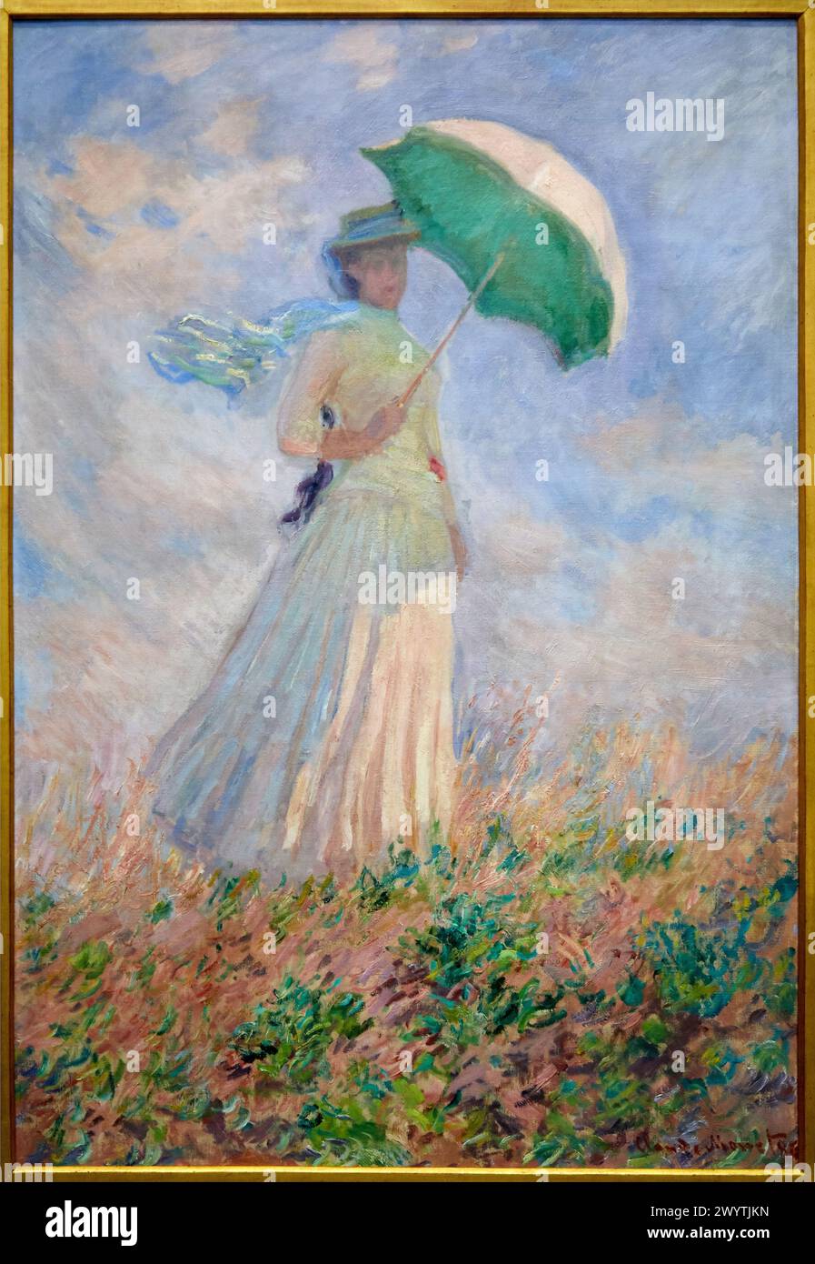 Essai de figure en plein-air, vers la droite, 1886, Claude Monet (1840-1926), Musée d'Orsay, Parigi, Francia, Europa Foto Stock