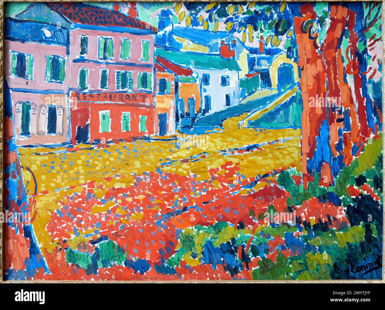 "Restaurant de la Machine à Bougival", 1905, Maurice de Vlaminck, Musée d'Orsay, Parigi, Francia, Europa Foto Stock