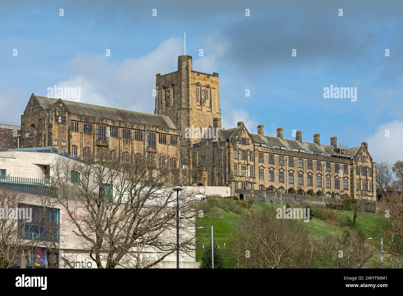 Università, Bangor, Galles, Gran Bretagna Foto Stock