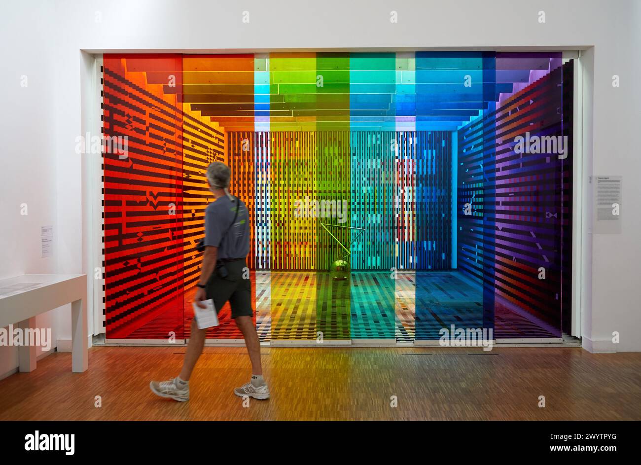 "Aménagement de l'antichambre des appartements privés du Palais de l'Elysée pour le président Georges Pompidou", 1972-1974, Agam, Centre Pompidou, Parigi, Francia, Europa. Foto Stock