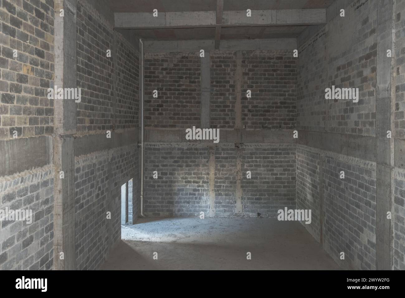 Un interno cinematografico grezzo e infinito Foto Stock