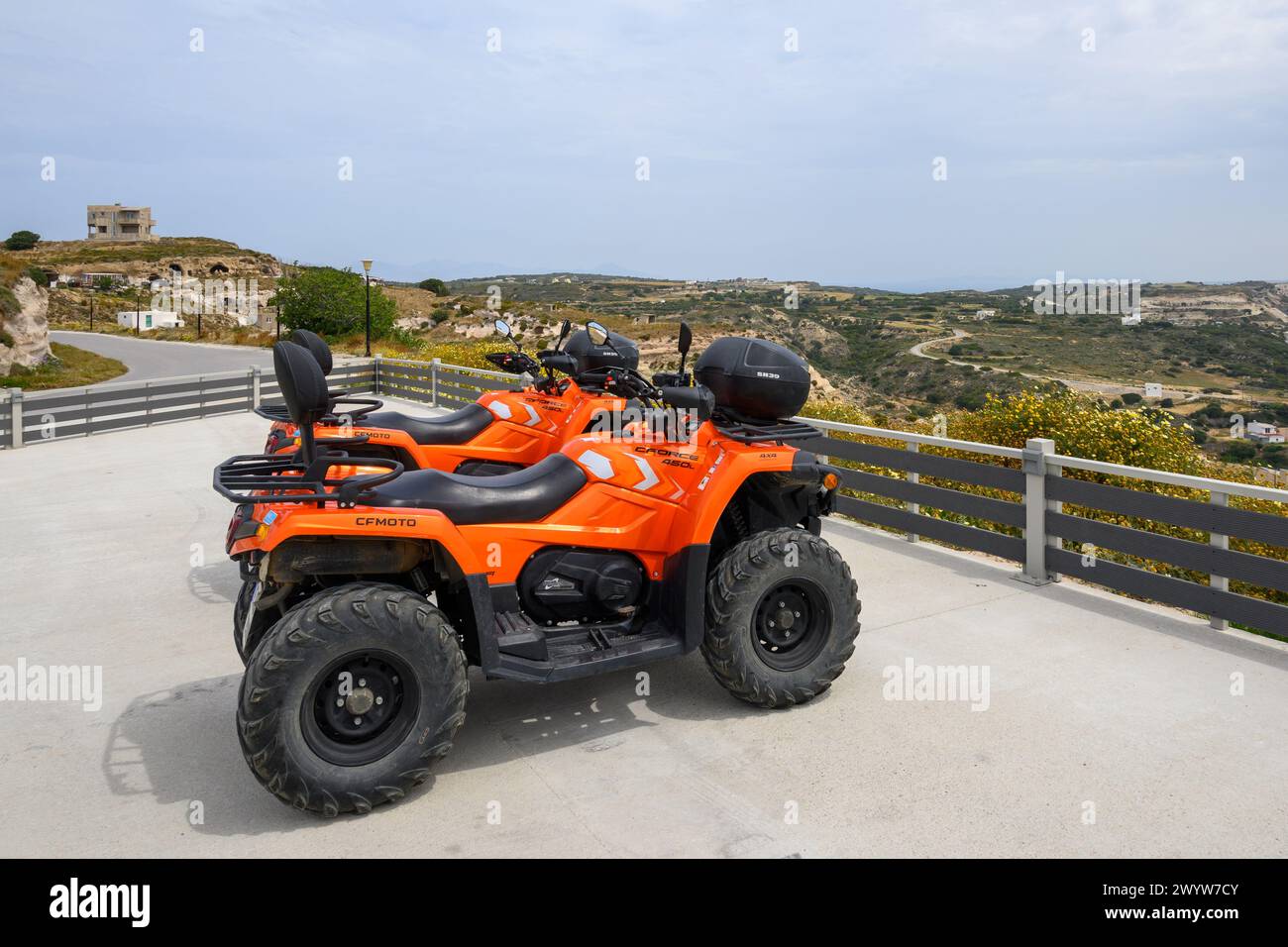 Kos, Grecia - 11 maggio 2023: Quad, popolare mezzo di trasporto per esplorare l'isola di Kos. Grecia Foto Stock