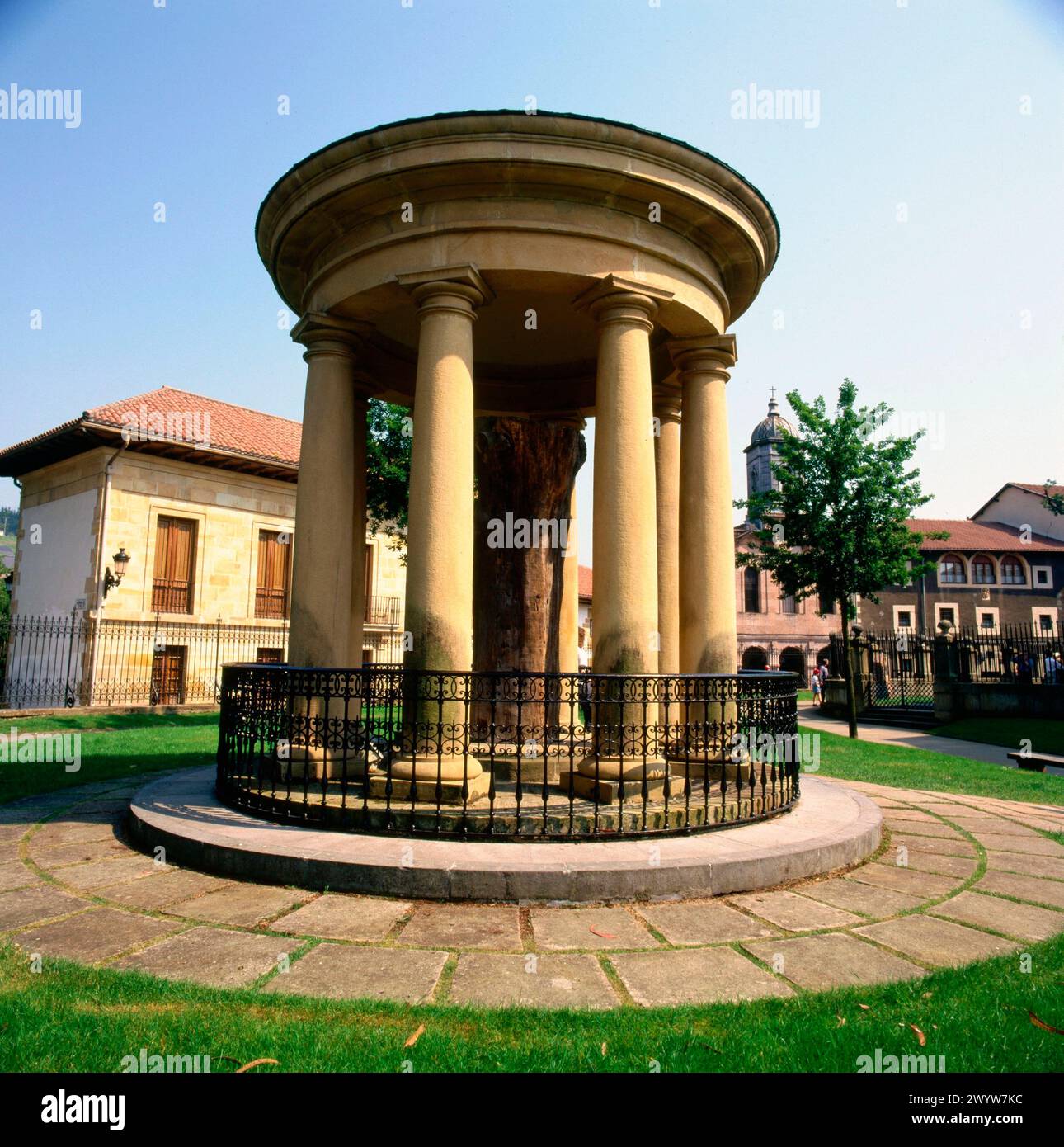 Vecchio albero di Gernika. Gernika. Biscaglia. Paesi Baschi. Spagna. Foto Stock