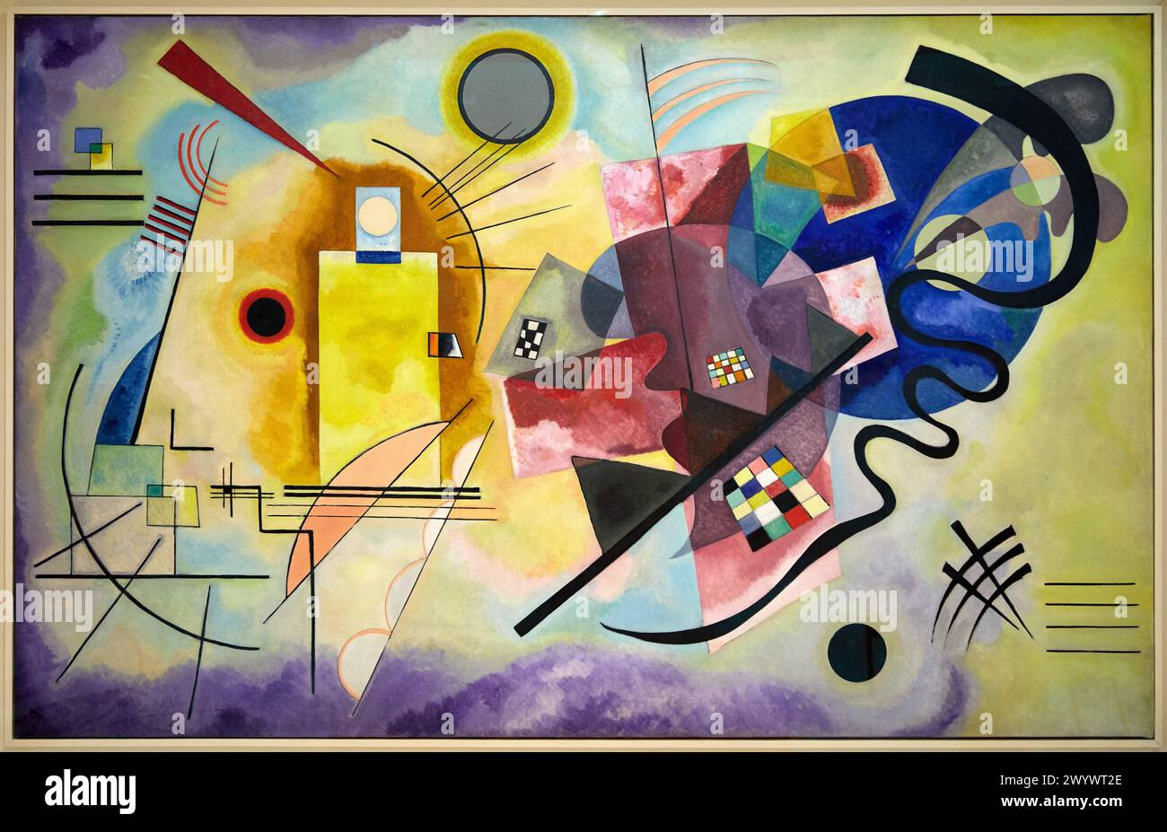 "Gelb-Rot-Blau", 1925, Vassily Kandinsky, Centre Pompidou, Parigi, Francia, Europa. Foto Stock