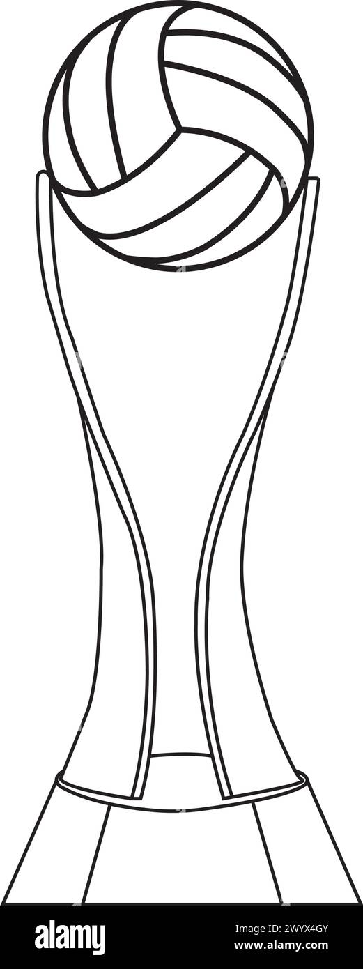 Immagine grafica vettoriale dell'icona del trofeo del vincitore Illustrazione Vettoriale