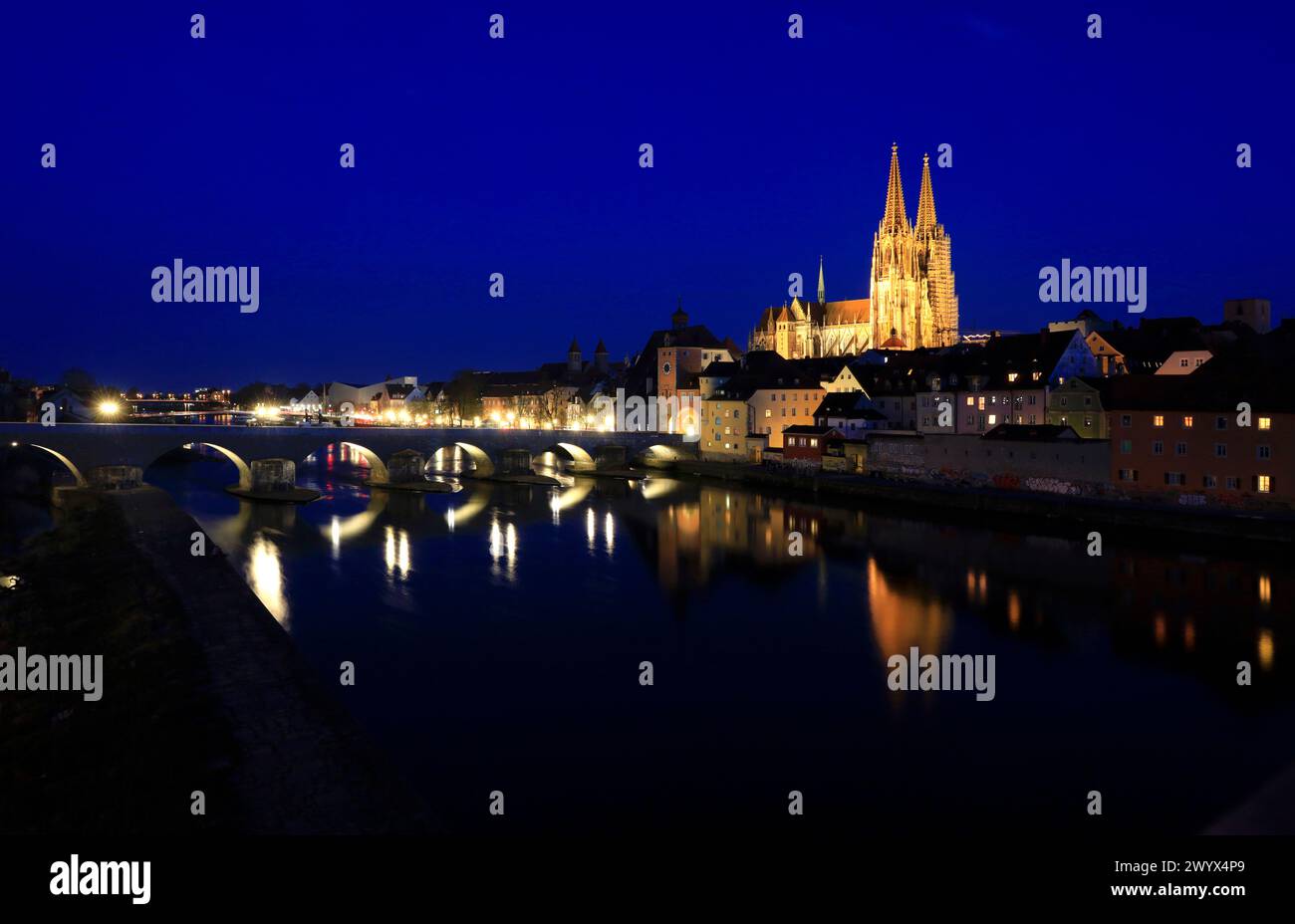 Regensburg, St Cattedrale di Pietro Foto Stock